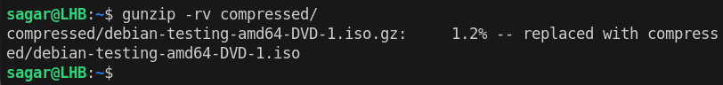 Linux 中相对比较小众的命令：gunzip