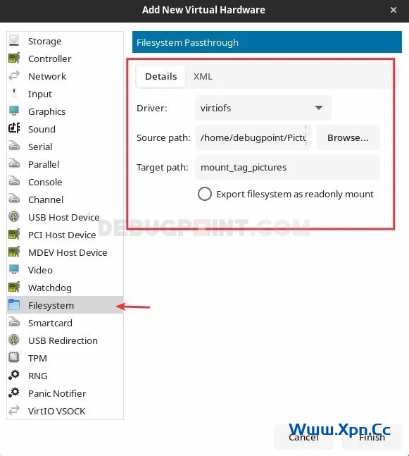 使用virt-manager 在主机和客户机之间共享文件夹